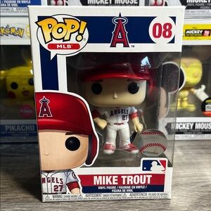 Funko Pop MLB Mike Trout in Red and White